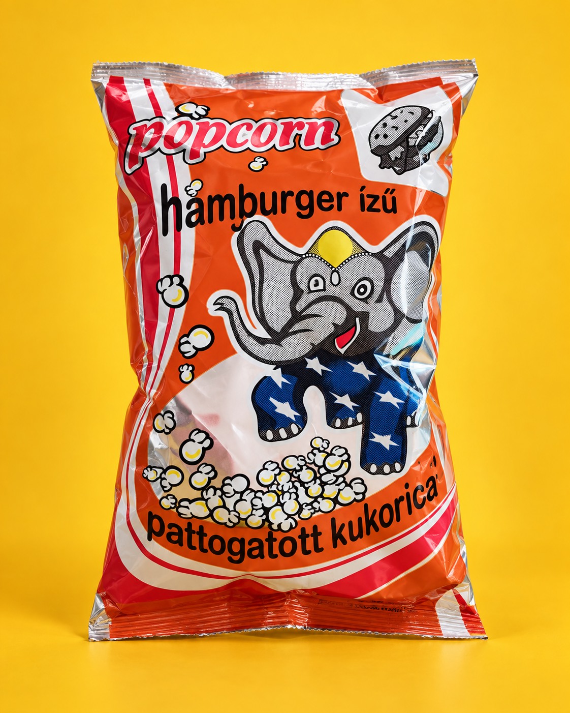 Hamburger ízű popcorn – eredeti csomagolásban